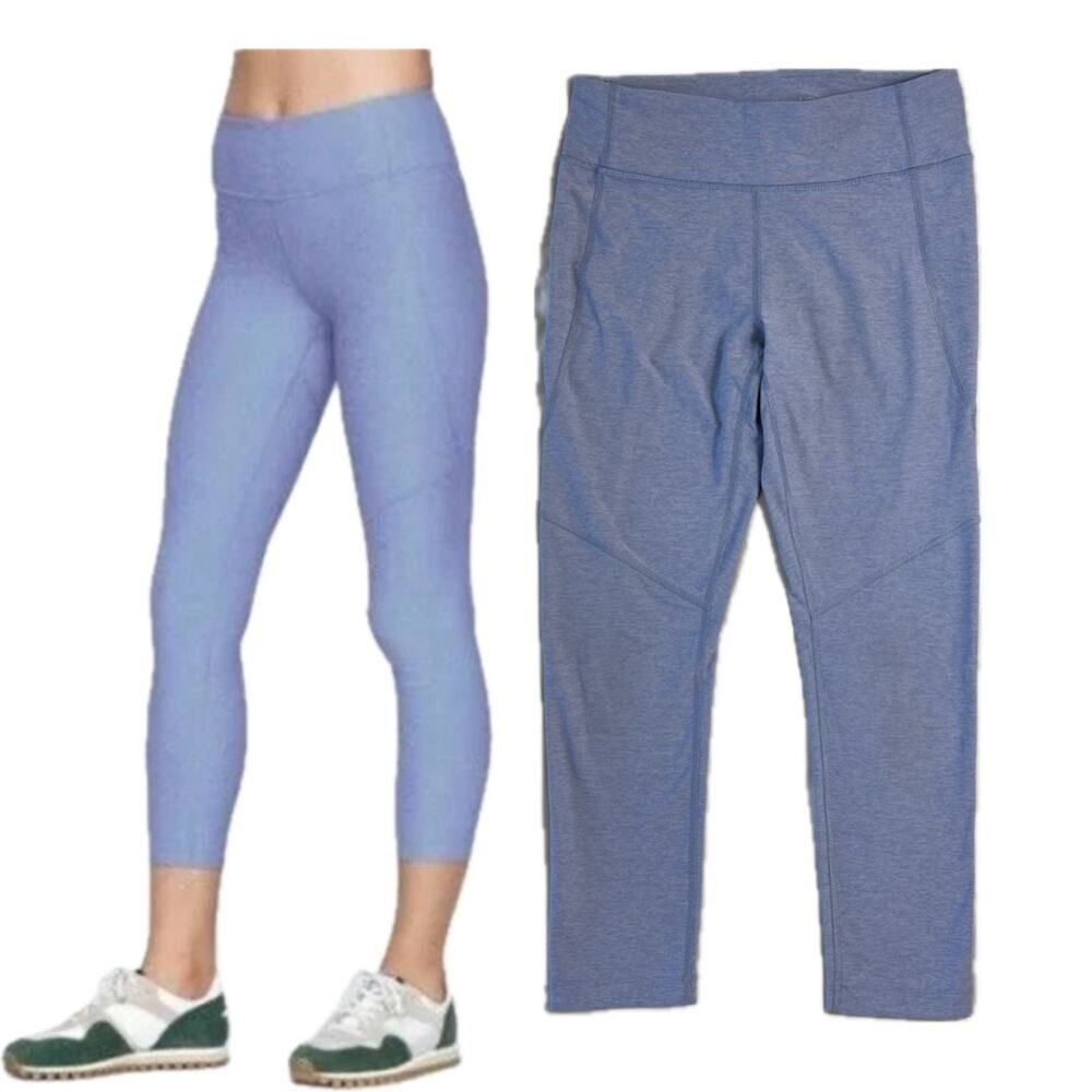 Outdoor Voices Blue Periwinkle Cropped Leggings Women’s Medium High Rise Pocket